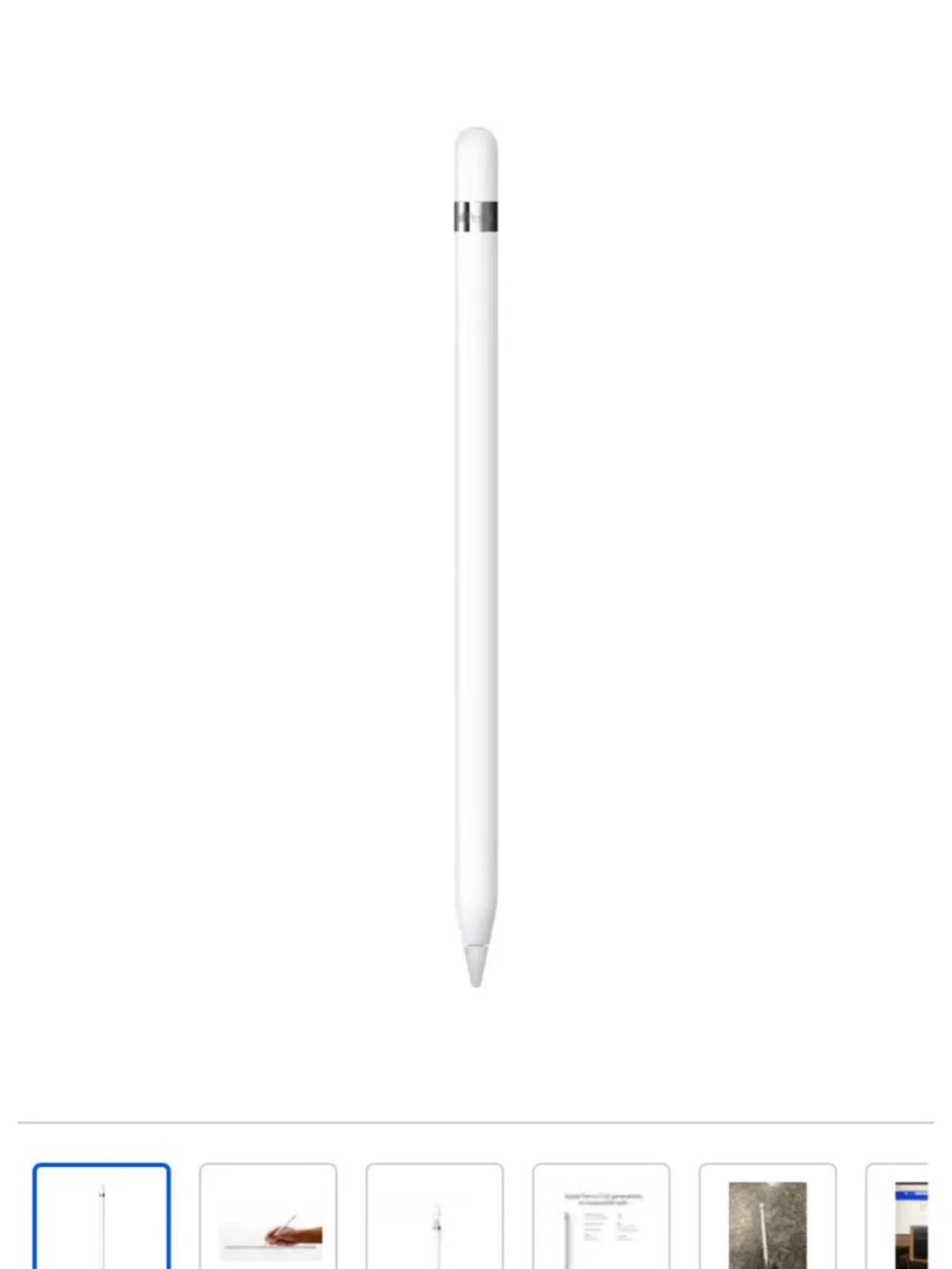 Apple Pencil (1st Gen) - White with Silver Accent
